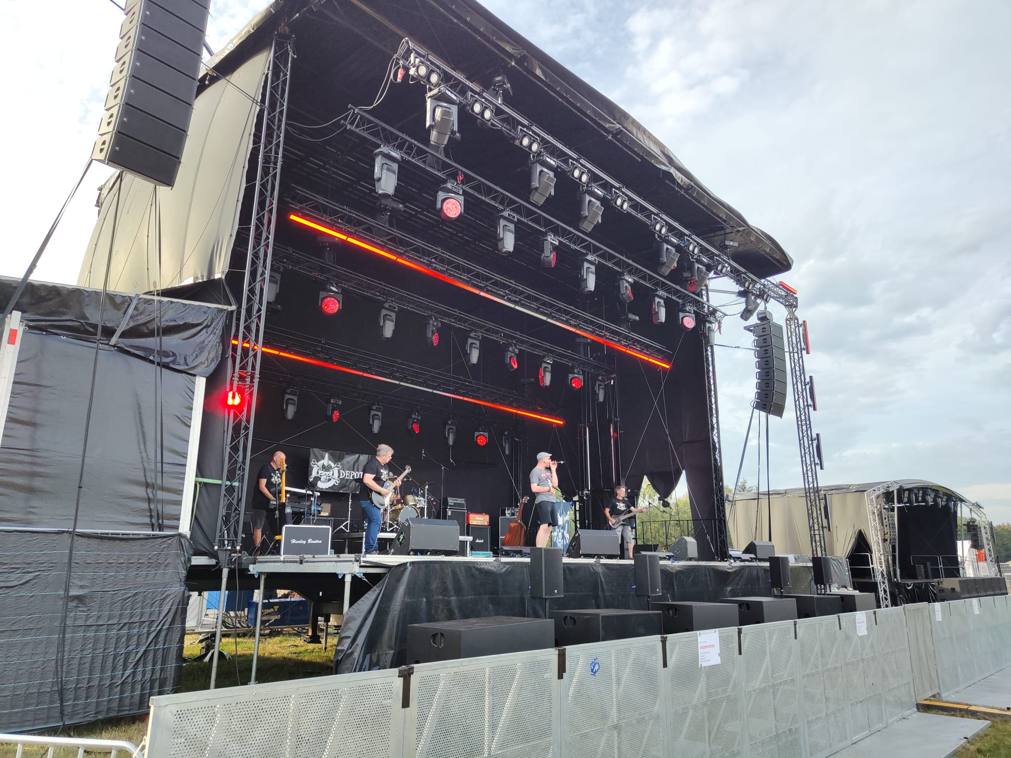 Depot14 auf dem Sturmflutfestival in Jehringfehn am 27. und 28. August